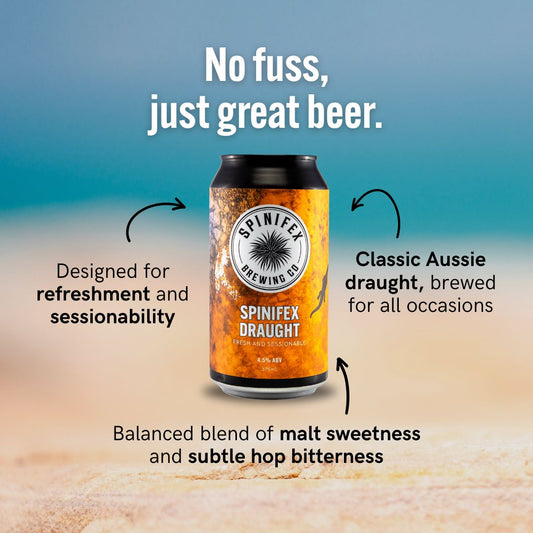 Spinifex Draught | 4.5% ABV | Carton (16)