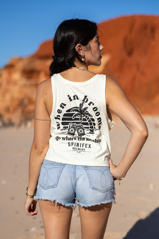 Spinifex Brewery Cable Beach Cropped Tank Top