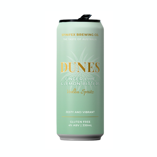 DUNES | Finger Lime & Lemon Bitters Vodka Spritz | 4.0% ABV | Carton (16)